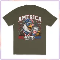 Red White Brew Eagle - VL100 Volunteer Knitwear™ All-American Tee – Olive, XL