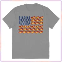 Glizzy Flag District Re-Tee DT8000 – Light Heather Grey, X-Small