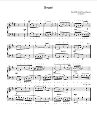 Bourré — Partitura para Piano Solo – Image 1
