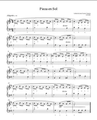 Pieza en Sol — Partitura para Piano Solo – Image 1
