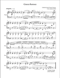 Giocco Barroco — Partitura para Piano Solo – Image 1
