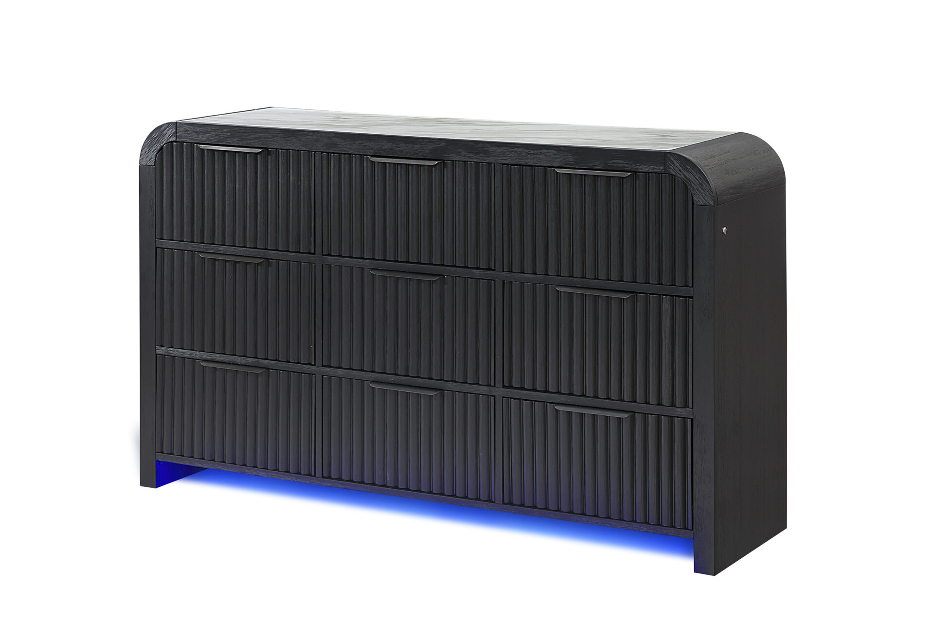 BECKETT WHT/BLK DRESSER W/ LED – Image 2