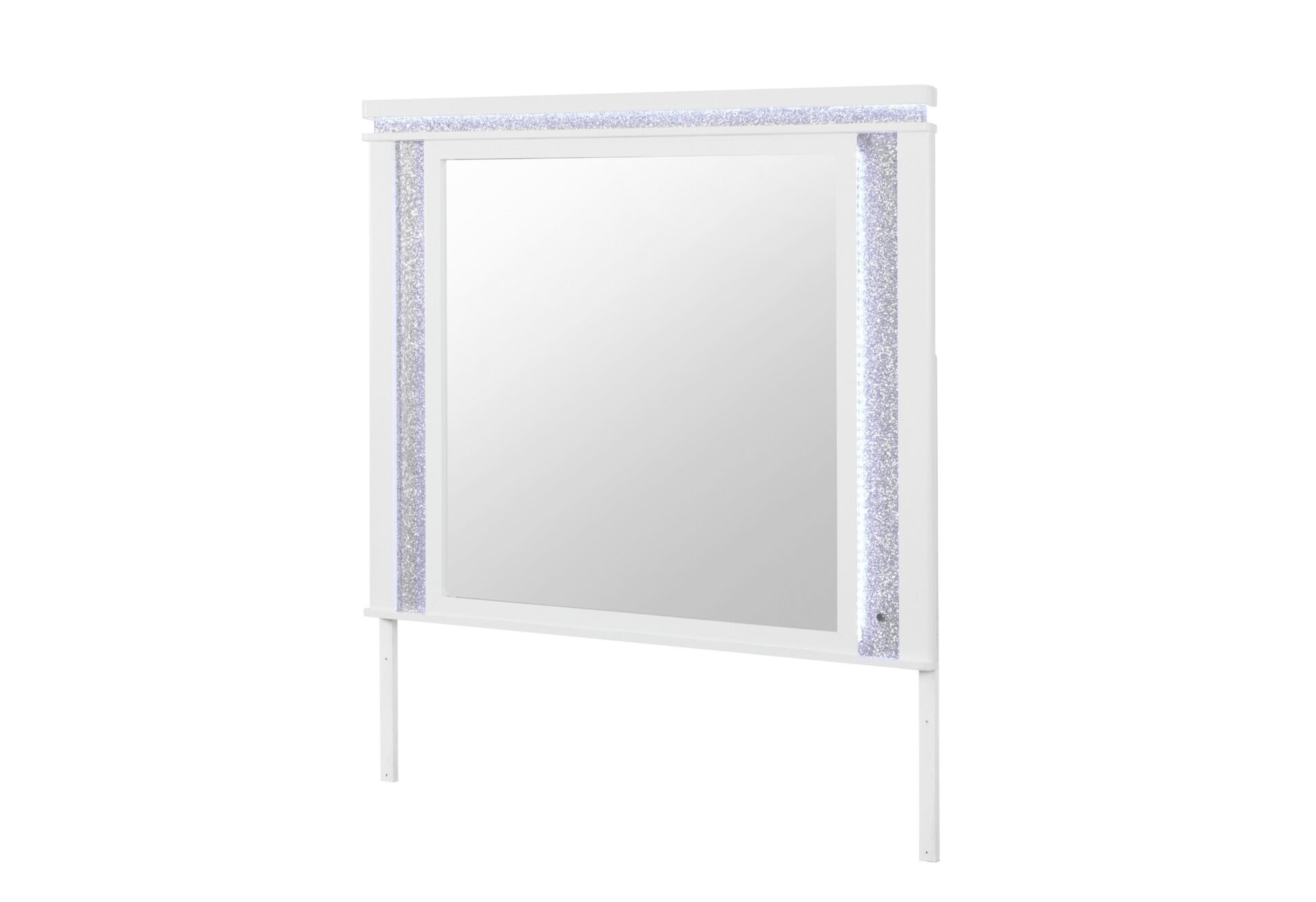ALINA WHITE MIRROR WITH LED – Image 2