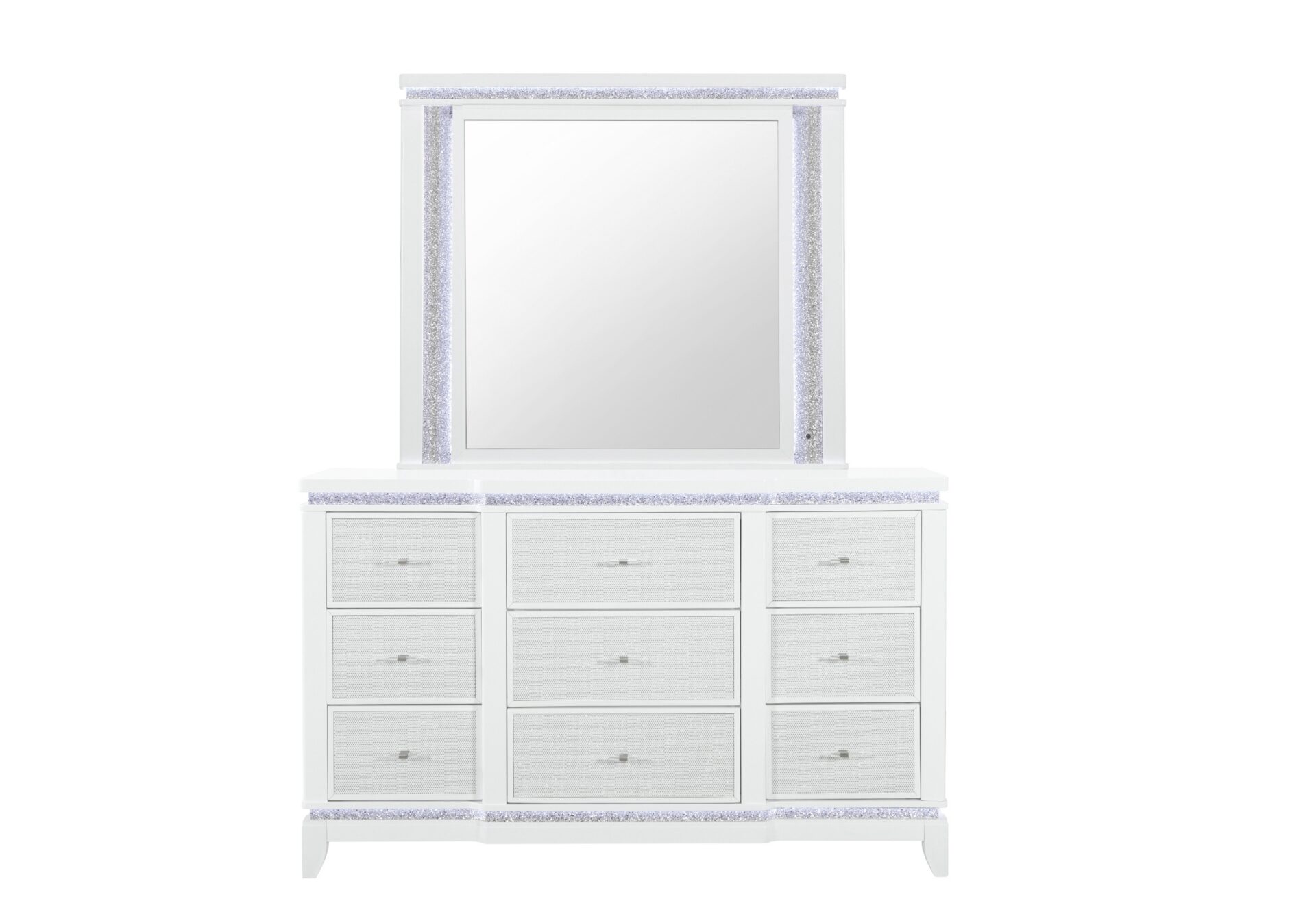 ALINA WHITE MIRROR WITH LED – Image 3