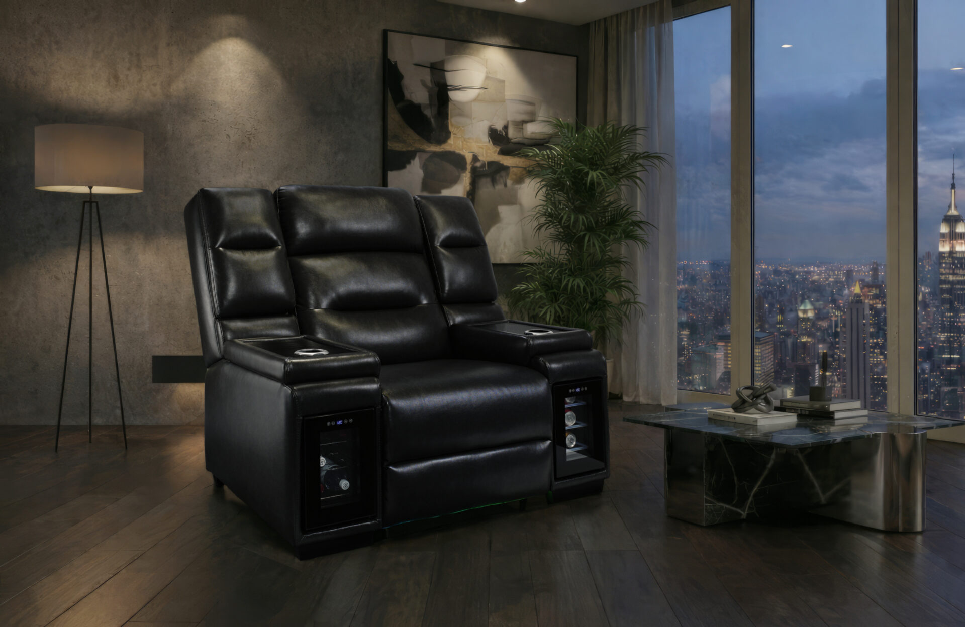 MVP BLANCHE BLACK POWER RECLINER WITH POWER HEADREST – Image 3
