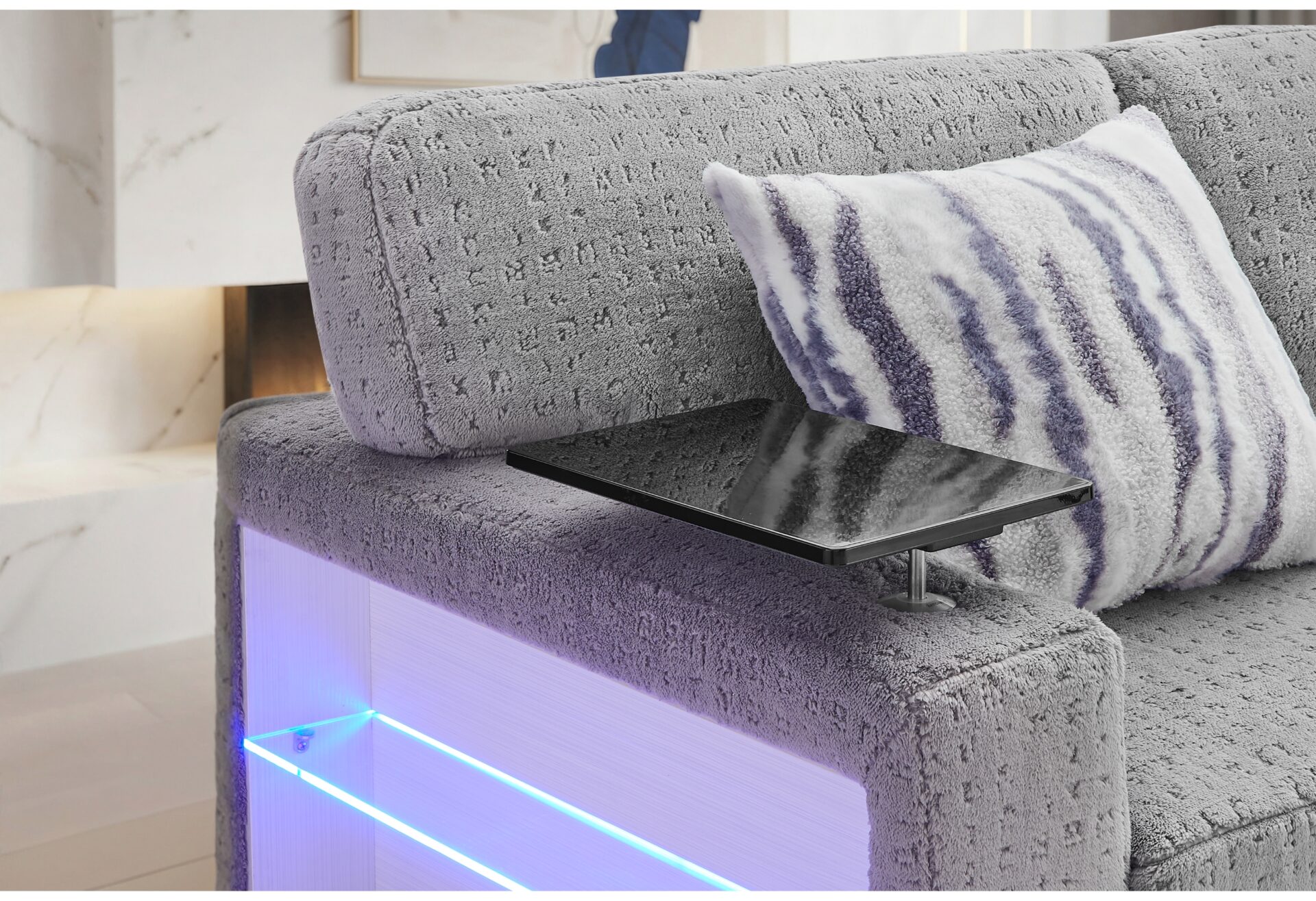 U0214 GREY SOFA BED – Image 3