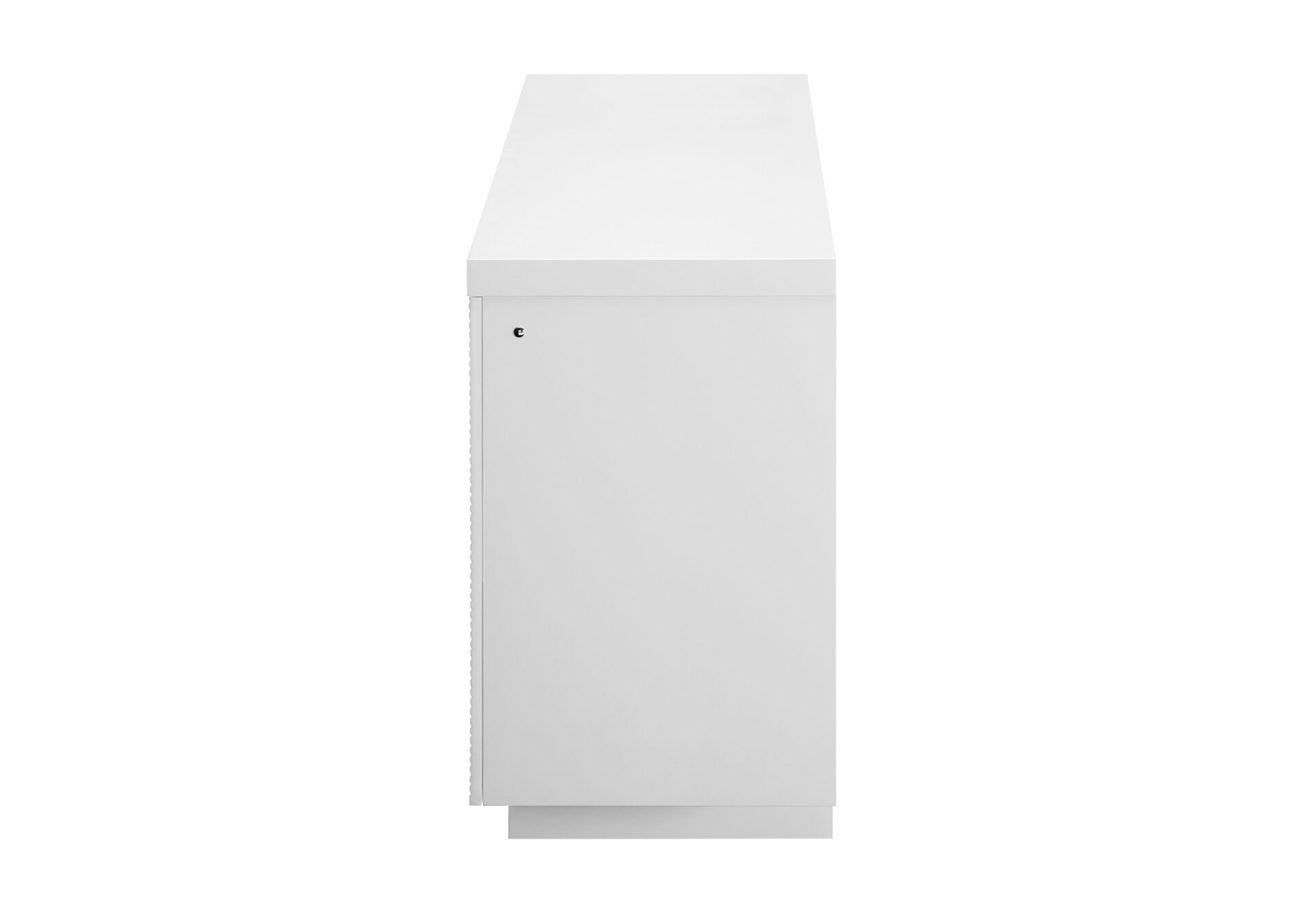 AILEEN WHITE 76" ENT UNIT W/LED, SPEAKERS, CRYSTAL AND POP-UP DOORS – Image 4