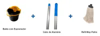 KIT DE LIMPEZA PULIRE BALDE+CABO+MOP – 1UN