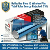 Reflective Blue 15 Window Film | Solar Control & Daytime Privacy – Image 3