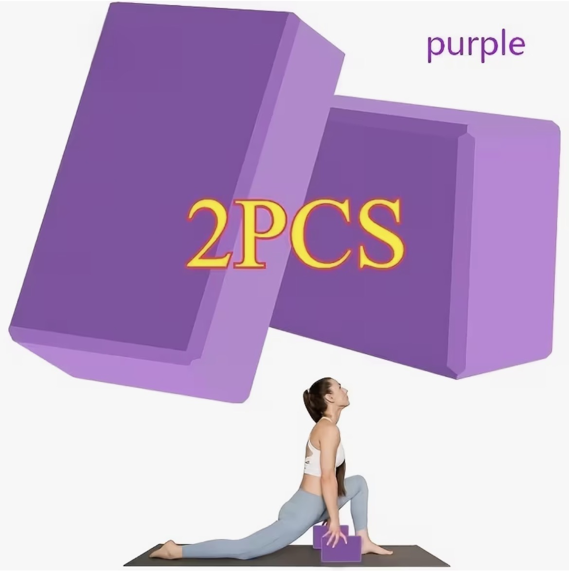 High Density Foam Yoga Brick (2-pack) – Image 1