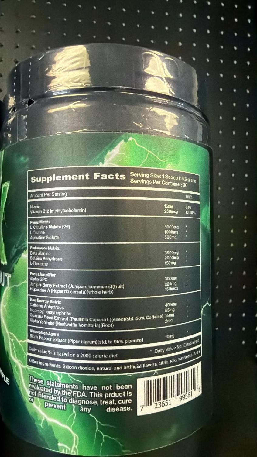 TFX Pre Workout | Green Apple – Image 2