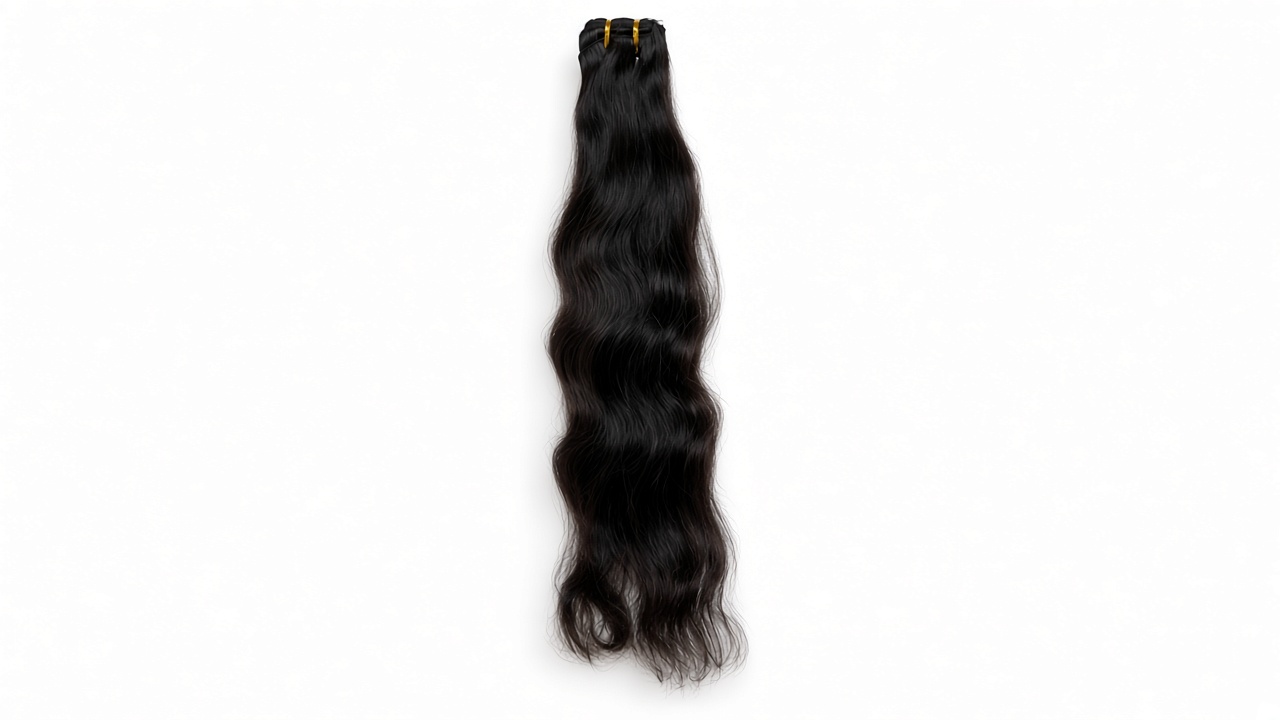 Natural Hair Bundle – 12", #1B - Natural Black, Natural Wavy
