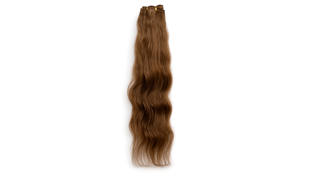 Natural Hair Bundle – 12", #8 - Light Brown, Natural Wavy