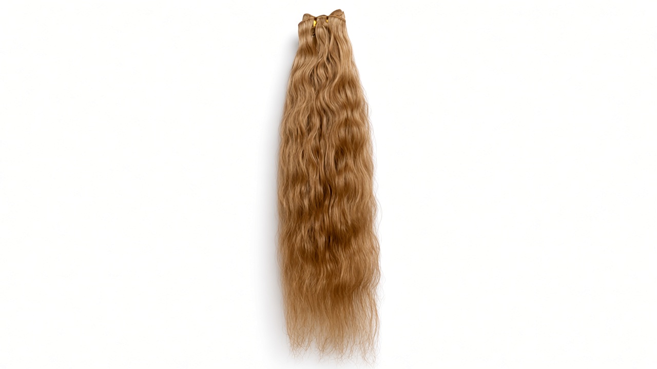 Natural Hair Bundle – 12", #27 - Strawberry Blonde, Natural Wavy