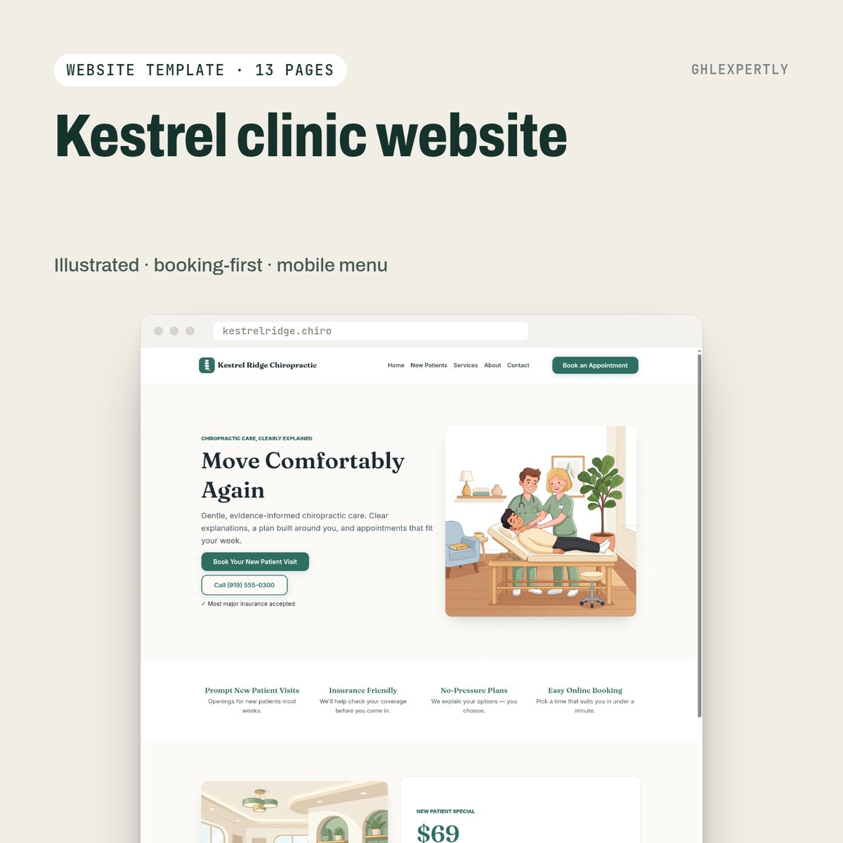 Kestrel Clinic Website – Image 1