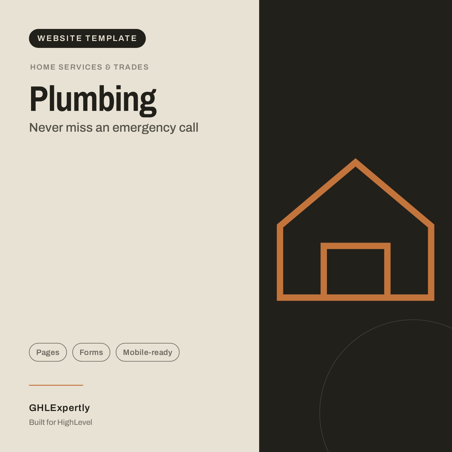 Plumbing Website template – Image 1