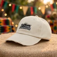 Distressed Cap for Juneteenth (Retrograde Apparel), gift, vintage,Casual Summer Accessory – Image 1