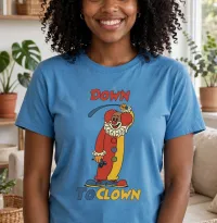 Down to Clown Graphic Tee, Culturally-Inspired, Streetwear Style – Image 1