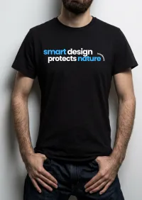 Smart Design Protects Nature Black T-Shirt #NOBESS – Image 2