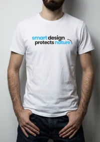  Smart Design Protects Nature White T : Unisex – Image 1