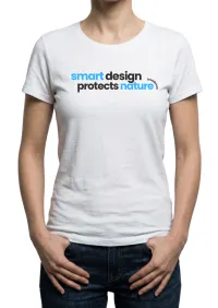  Smart Design Protects Nature White T : Unisex – Image 3