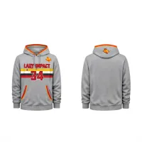 GH-03 Girls Gray long Sleeve Hoodie  – Image 1