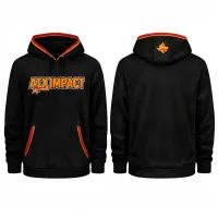 LH-01 long Sleeve Hoodie Black  – Image 1