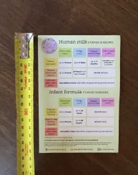 Human Milk and Infant Formula Storage Guidelines fridge magnet – Image 3