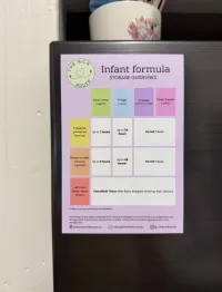Infant Formula Storage Guidelines fridge magnet – Image 4