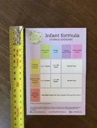 Infant Formula Storage Guidelines fridge magnet – Image 3