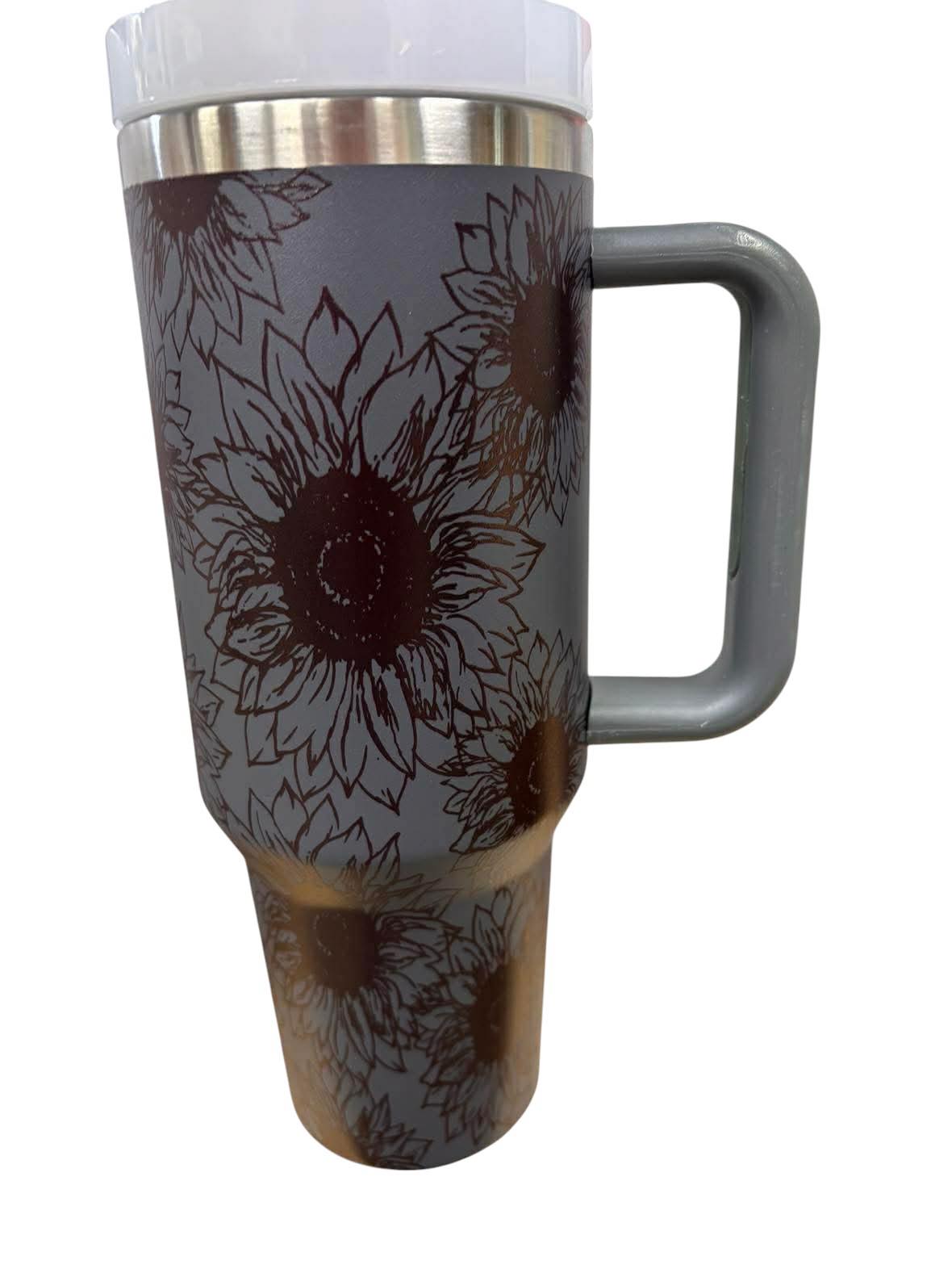 Sunflower Tumbler – Dark Grey