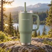  HARDFLASK Horizon 40oz Tumbler – Sage Green – Image 1