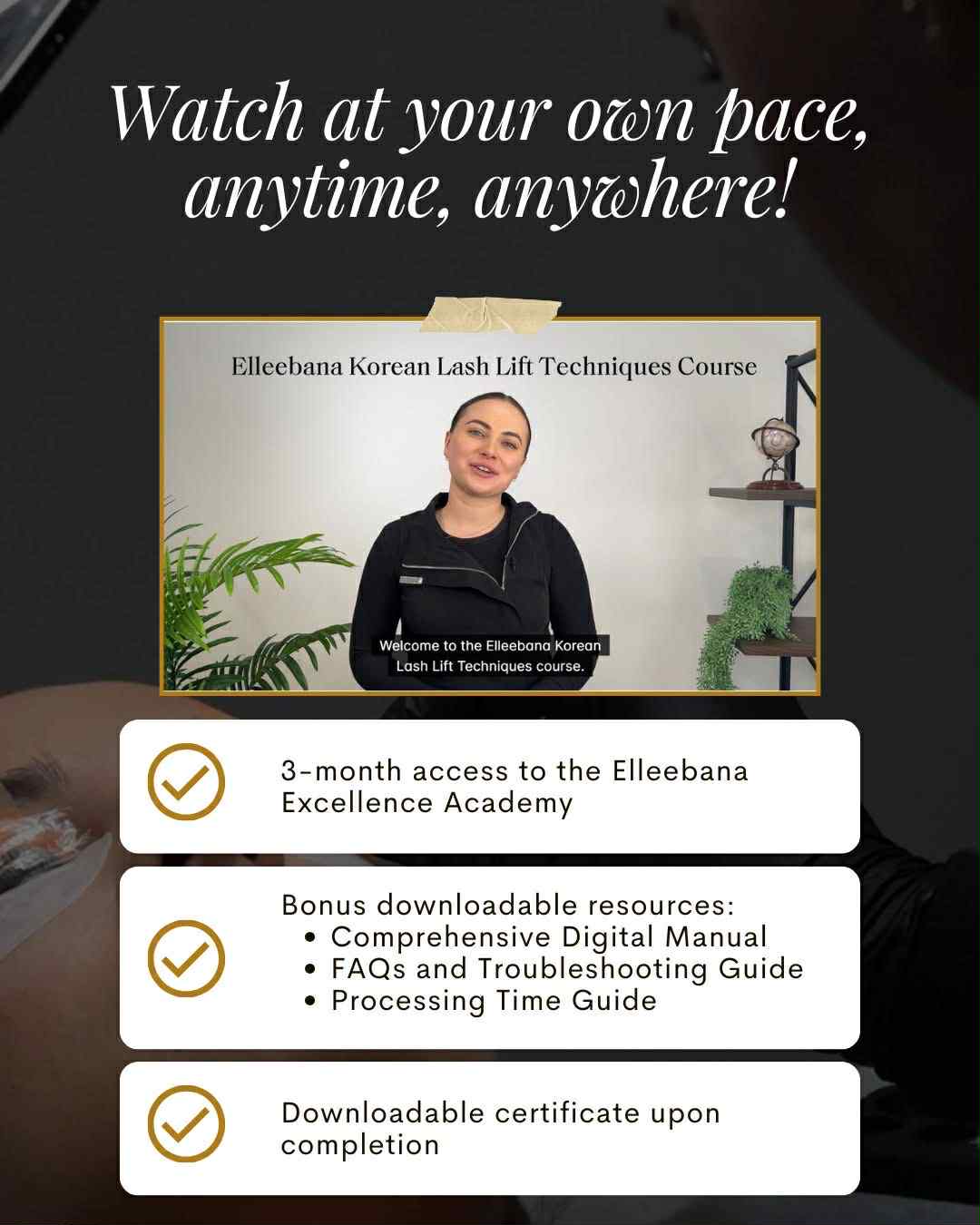 Elleebana Korean Lash Lift Technique Course with CE / CEU hours – Image 2