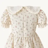 Cream Ditsy Floral Lace Collar Dress – Image 3