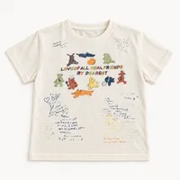 Cream Doodle Friends Tee – Image 1
