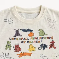 Cream Doodle Friends Tee – Image 3