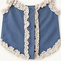 Blue Lace Trim Camisole Top – Image 3