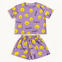 Be Happy Smiley Tee & Shorts Set – AU 1-2 (90)