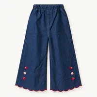 Apple Embroidered Wide-Leg Jeans – AU 1-2 (90)