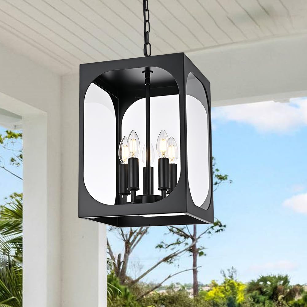 Outdoor Pendant Light - Adjustable 3-Light Chandelier for Porch & Patio in DFW, North & East Texas – Image 1