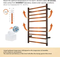 SHARNDY Towel Warmer - Matte Black Wall-Mounted for DFW, North & East Texas – Image 7