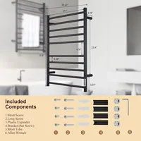 SHARNDY Towel Warmer - Matte Black Wall-Mounted for DFW, North & East Texas – Image 6