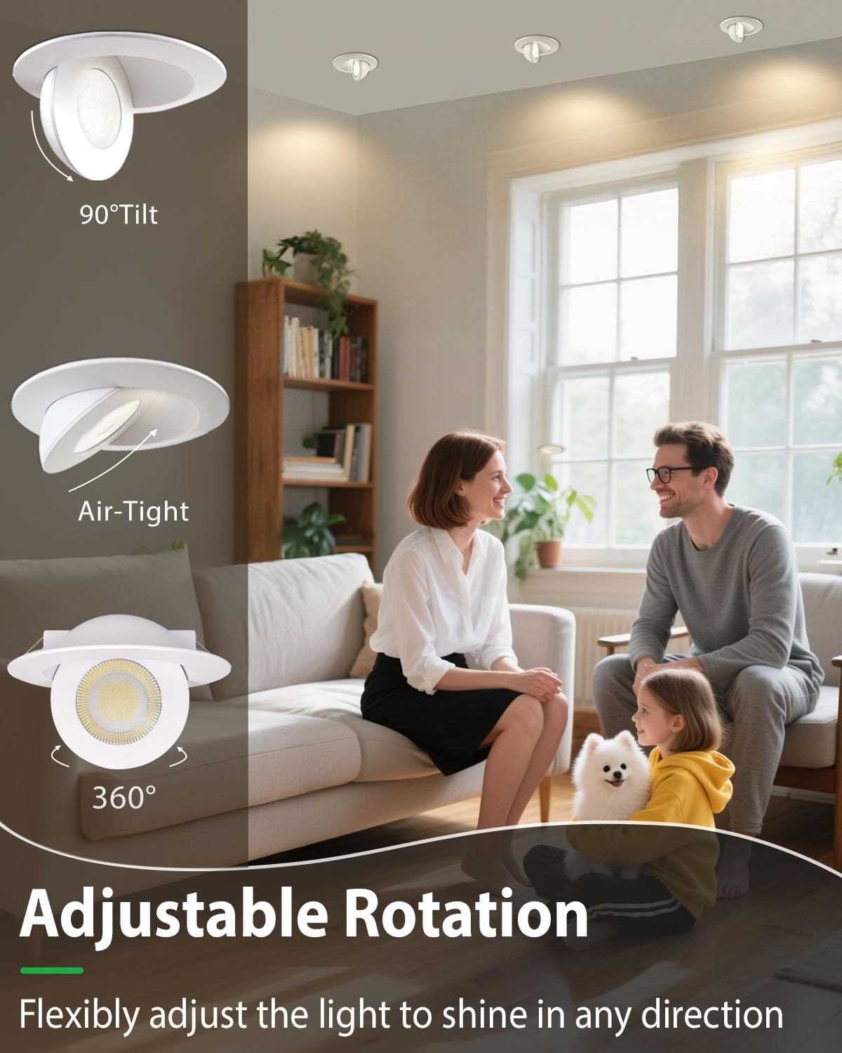 4" LED Recessed Lighting - 5 Color Temperatures & Dimmable for DFW, North & East Texas – Image 2