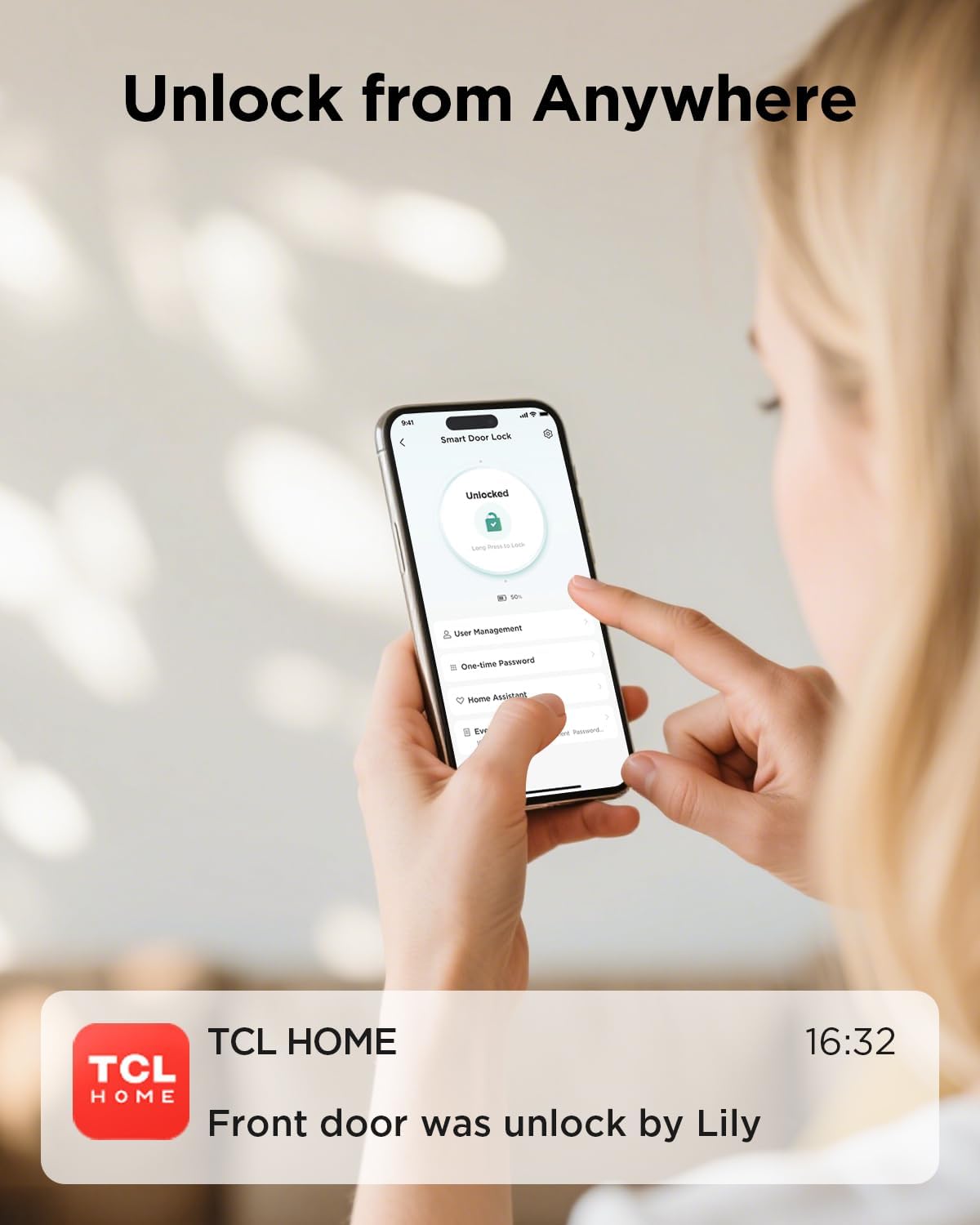 Smart Fingerprint Door Lock - AI Biometric with Wi-Fi & Voice Control for DFW, North & East Texas – Image 3