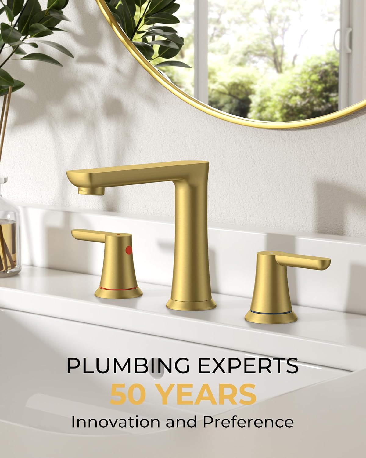 FORIOUS Gold Bathroom Faucet – Image 2