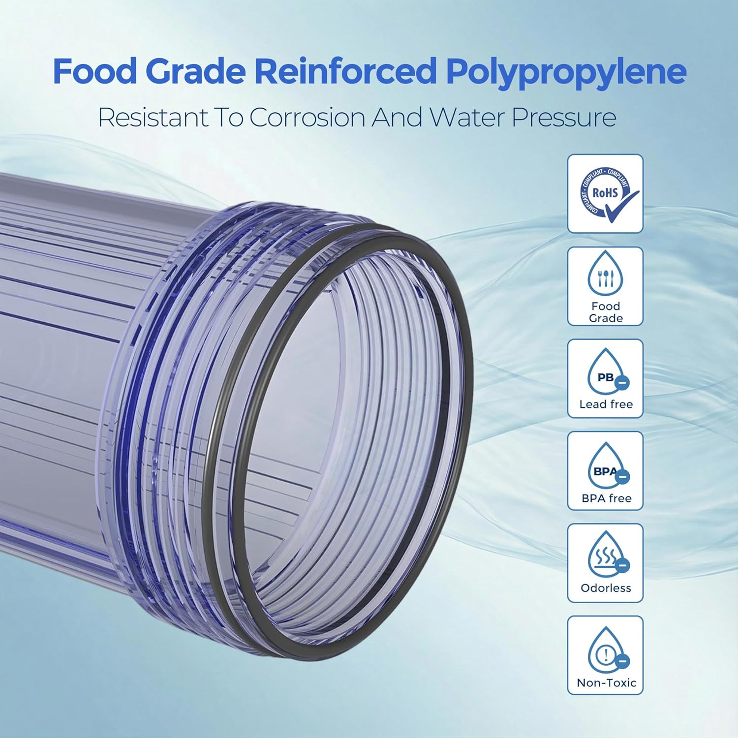 AquaWeaver Whole House Water Filter Housing (WH-C10HD) – Image 7