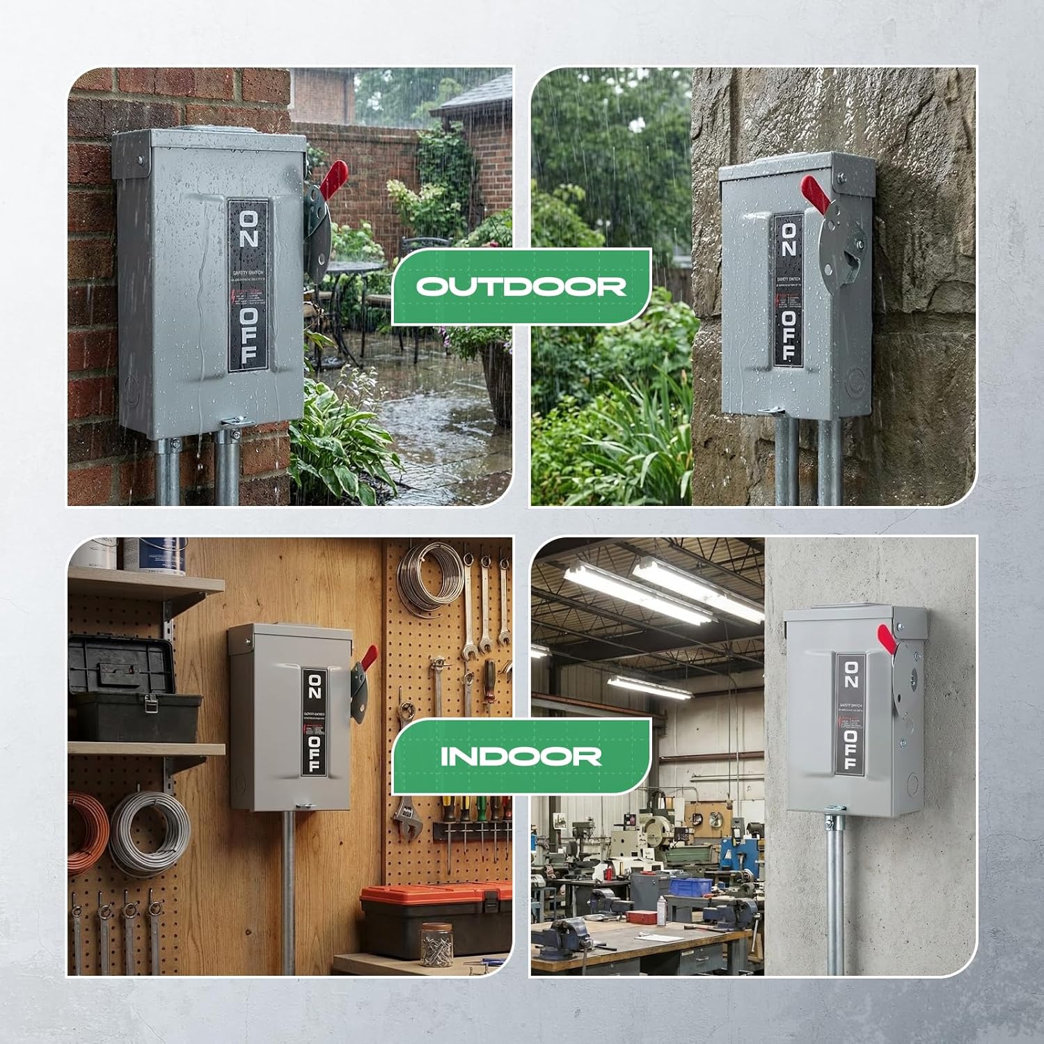 Lovnewmax 30 Amp Heavy-Duty Disconnect Switch for Safe Power Management – Image 2