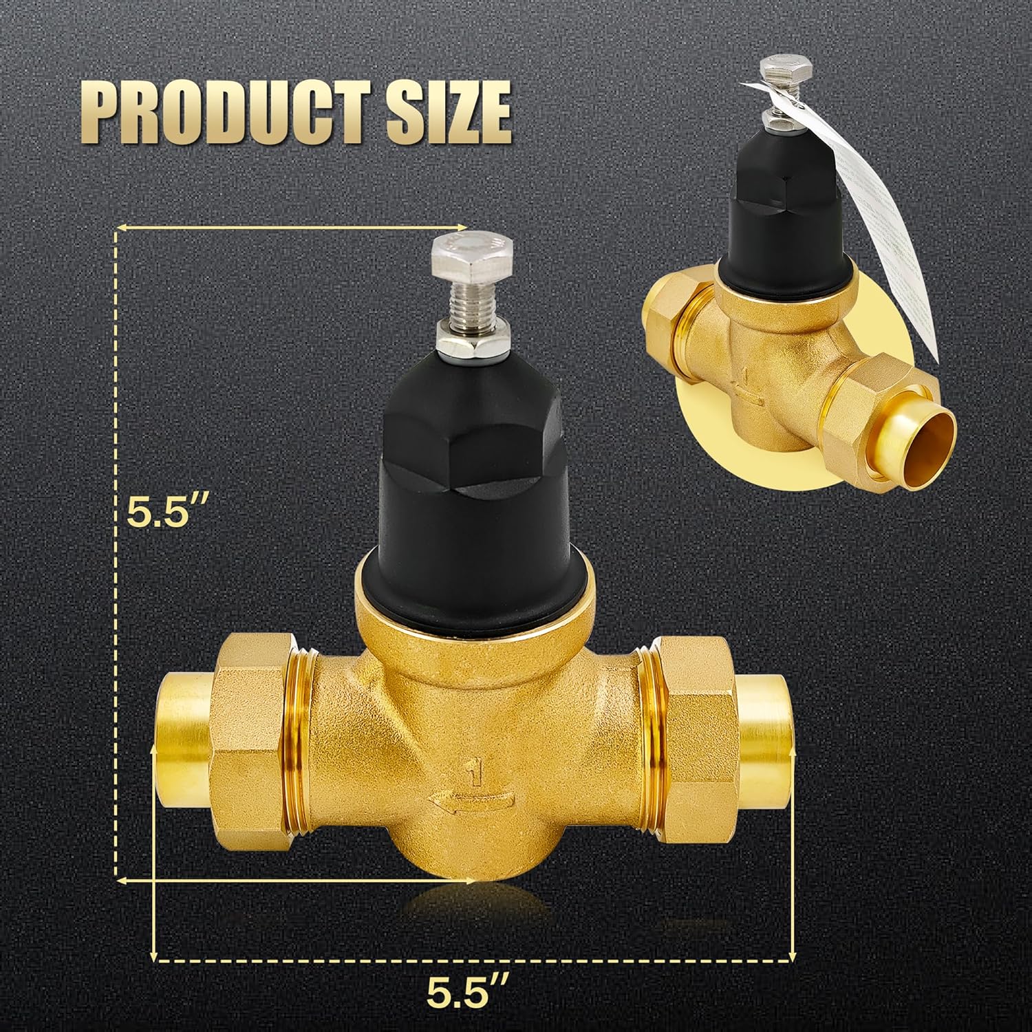 1" Water Pressure Reducing Valve for Ultimate Property Protection – Image 3