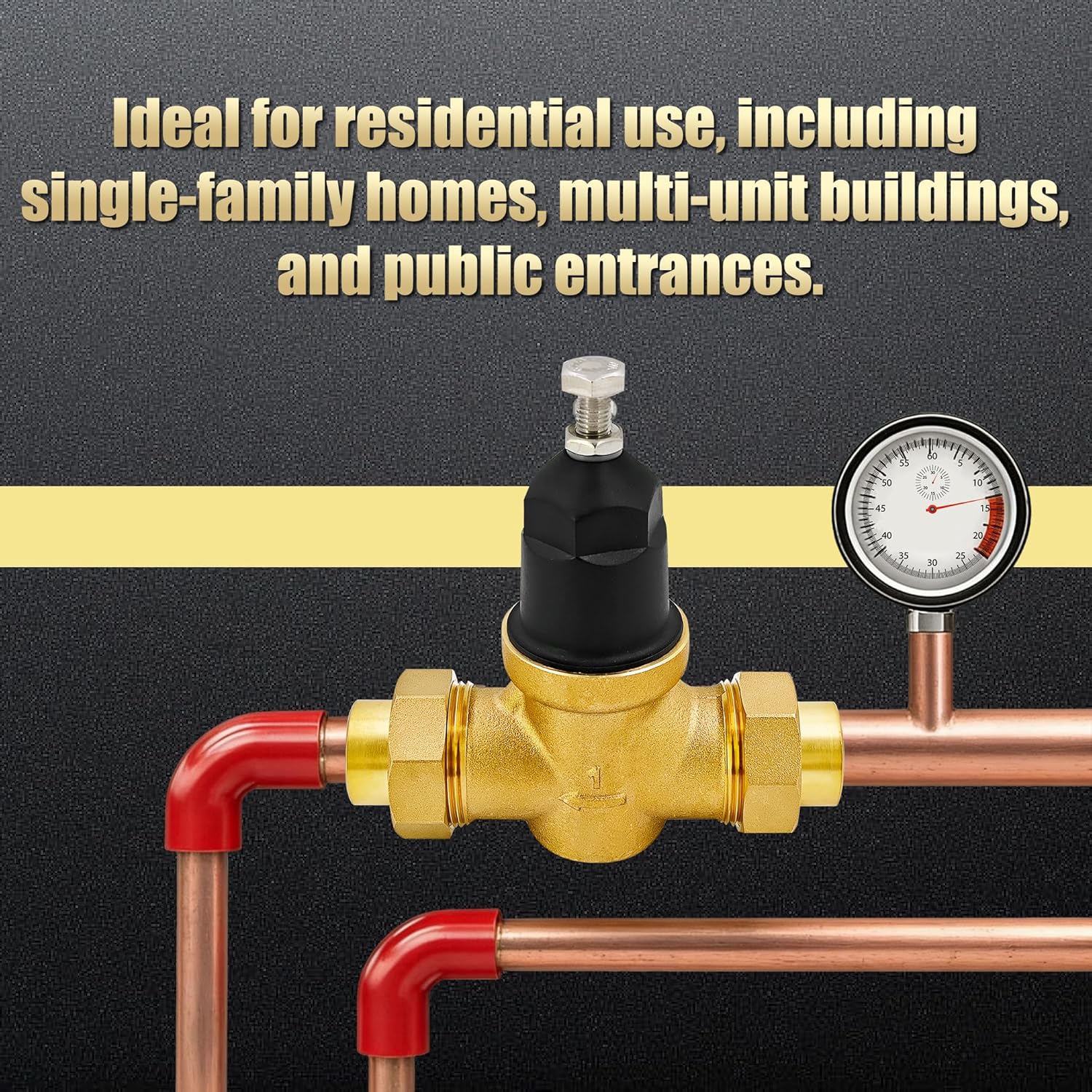 1" Water Pressure Reducing Valve for Ultimate Property Protection – Image 7