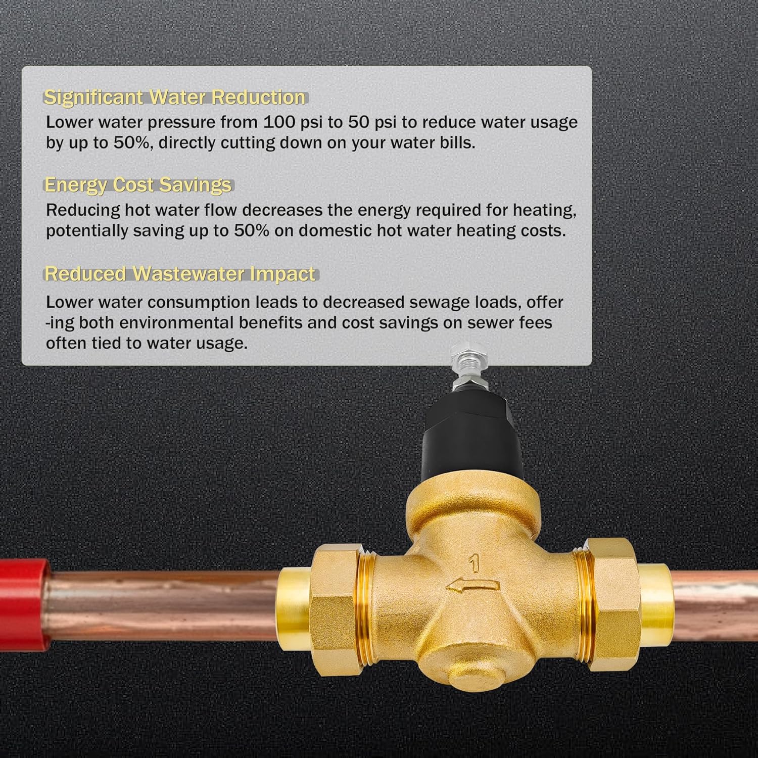 1" Water Pressure Reducing Valve for Ultimate Property Protection – Image 4